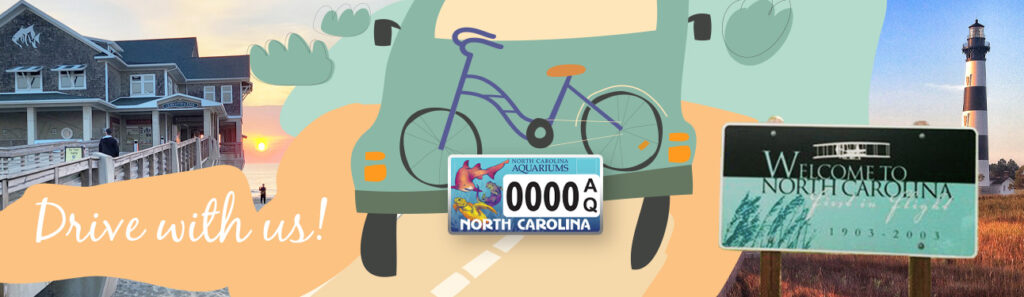 NORTH CAROLINA STATE FISHING METAL CAR NOVELTY LICENSE PLATE FISHING  CAROLINA